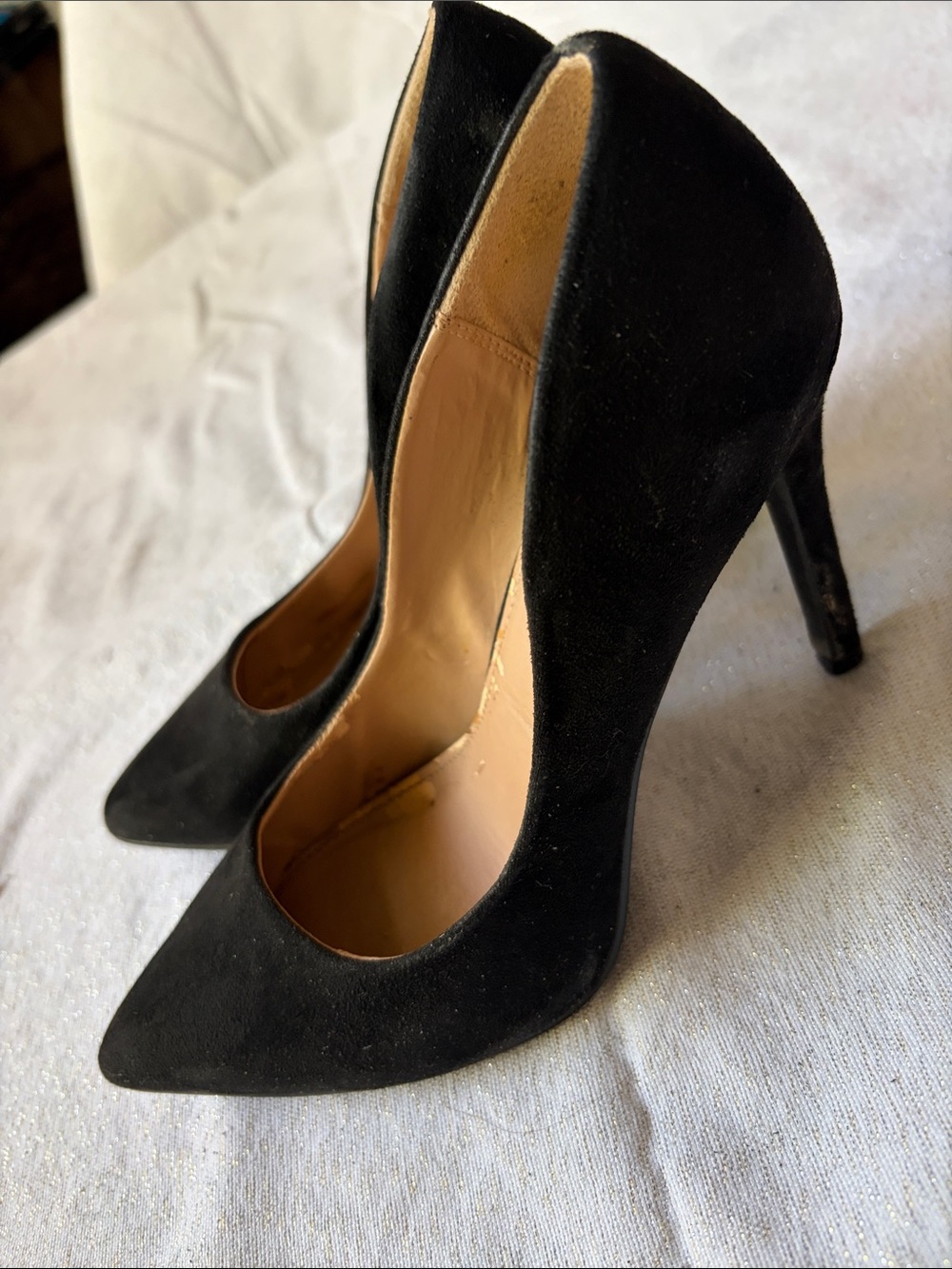 Abound Black Suede Pointed-Toe Stiletto Pumps